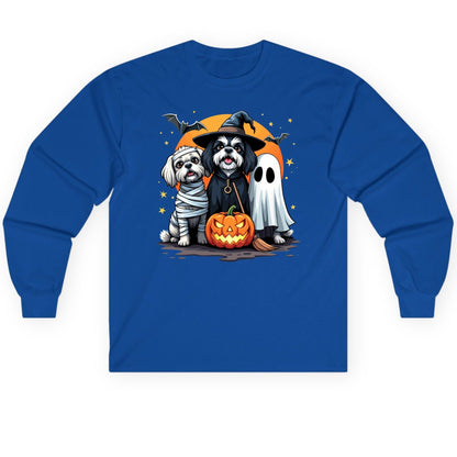 Halloween Dogs Costumes Halloween dogs Long Sleeve Tee Royal product mockup