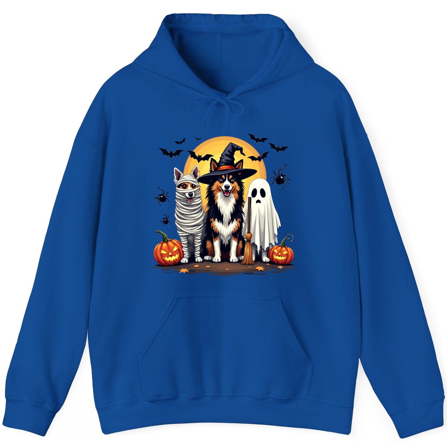 Halloween Dogs in Costumes Halloween dogs Hoodie Royal product mockup