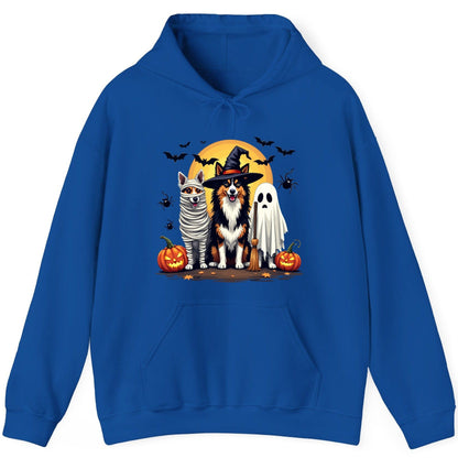 Halloween Dogs in Costumes Halloween dogs Hoodie Royal product mockup