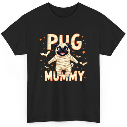 Pug Mummy pug T-Shirt Black product mockup