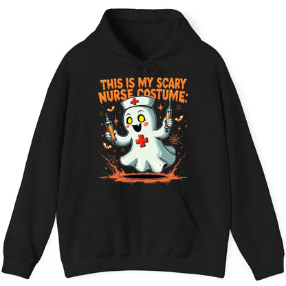 This Is My Scary Nurse Costume ghost nurse Hoodie Black product mockup