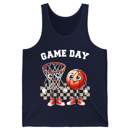 Game Day basketball Tank Top Navy product mockup