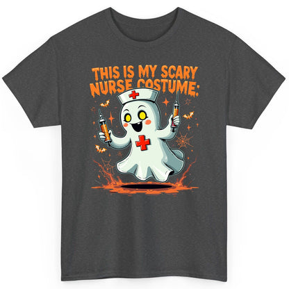 This Is My Scary Nurse Costume ghost nurse T-Shirt Dark Heather product mockup