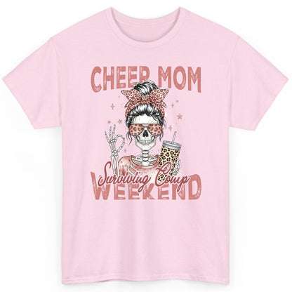 Cheer Mom Surviving Comp Weekend cheer mom T-Shirt Light Pink product mockup
