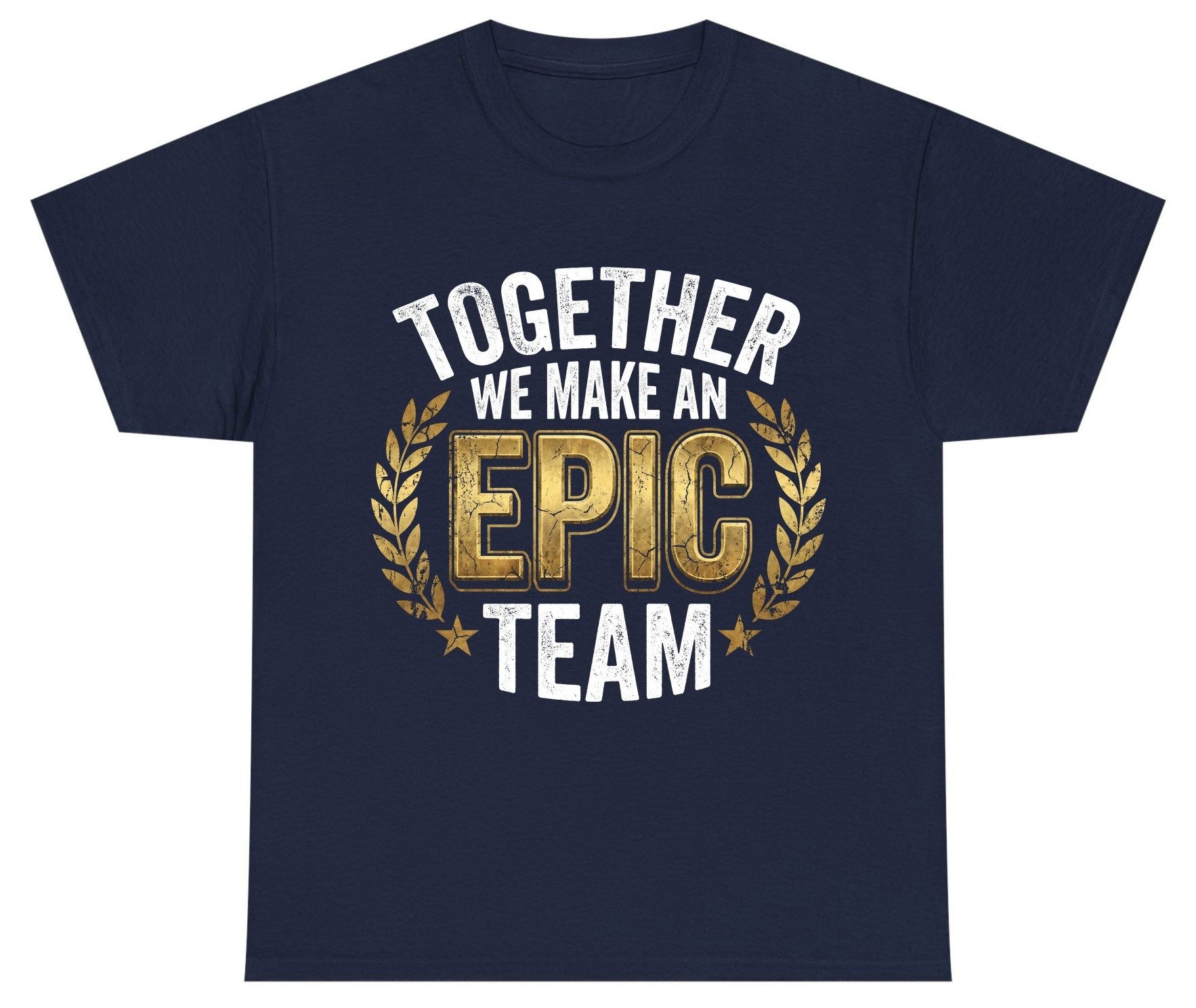 Together We Make an Epic Team teamwork Youth T-Shirt Navy product mockup