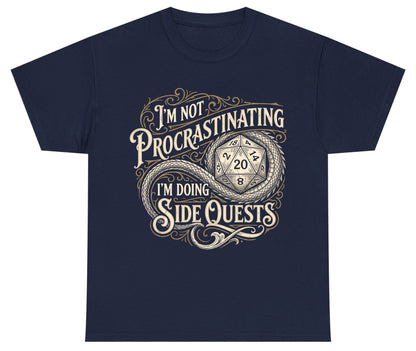 I'm Not Procrastinating I'm Doing Side Quests rpg gaming Youth T-Shirt Navy product mockup