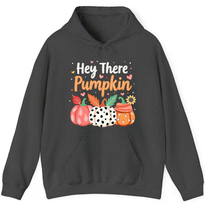 Hey There Pumpkin fall pumpkins Hoodie Dark Heather product mockup