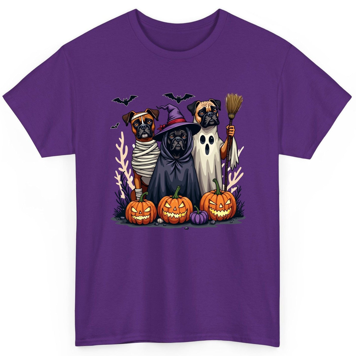 Halloween Dogs in Costume Halloween dogs T-Shirt Purple product mockup