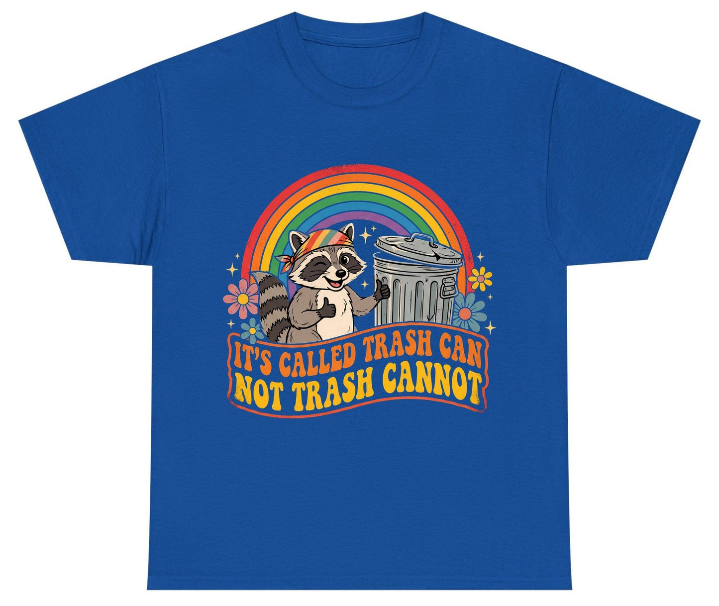 It's Called Trash Can Not Trash Cannot raccoon Youth T-Shirt Royal product mockup