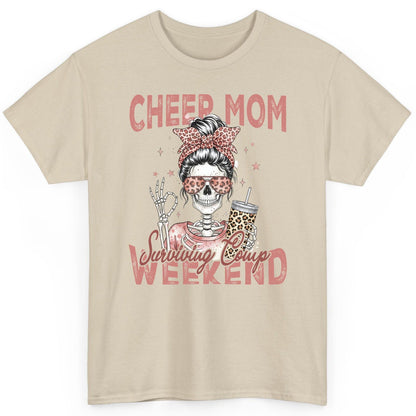 Cheer Mom Surviving Comp Weekend cheer mom T-Shirt Sand product mockup