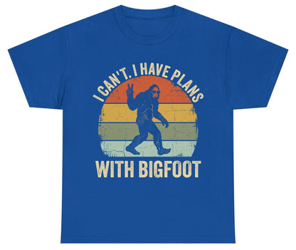 I Can't I Have Plans with Bigfoot bigfoot Youth T-Shirt Royal product mockup