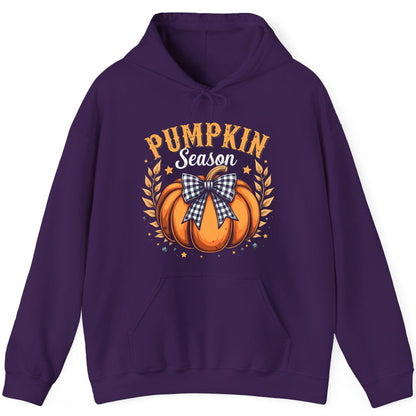Pumpkin Season fall Hoodie Purple product mockup
