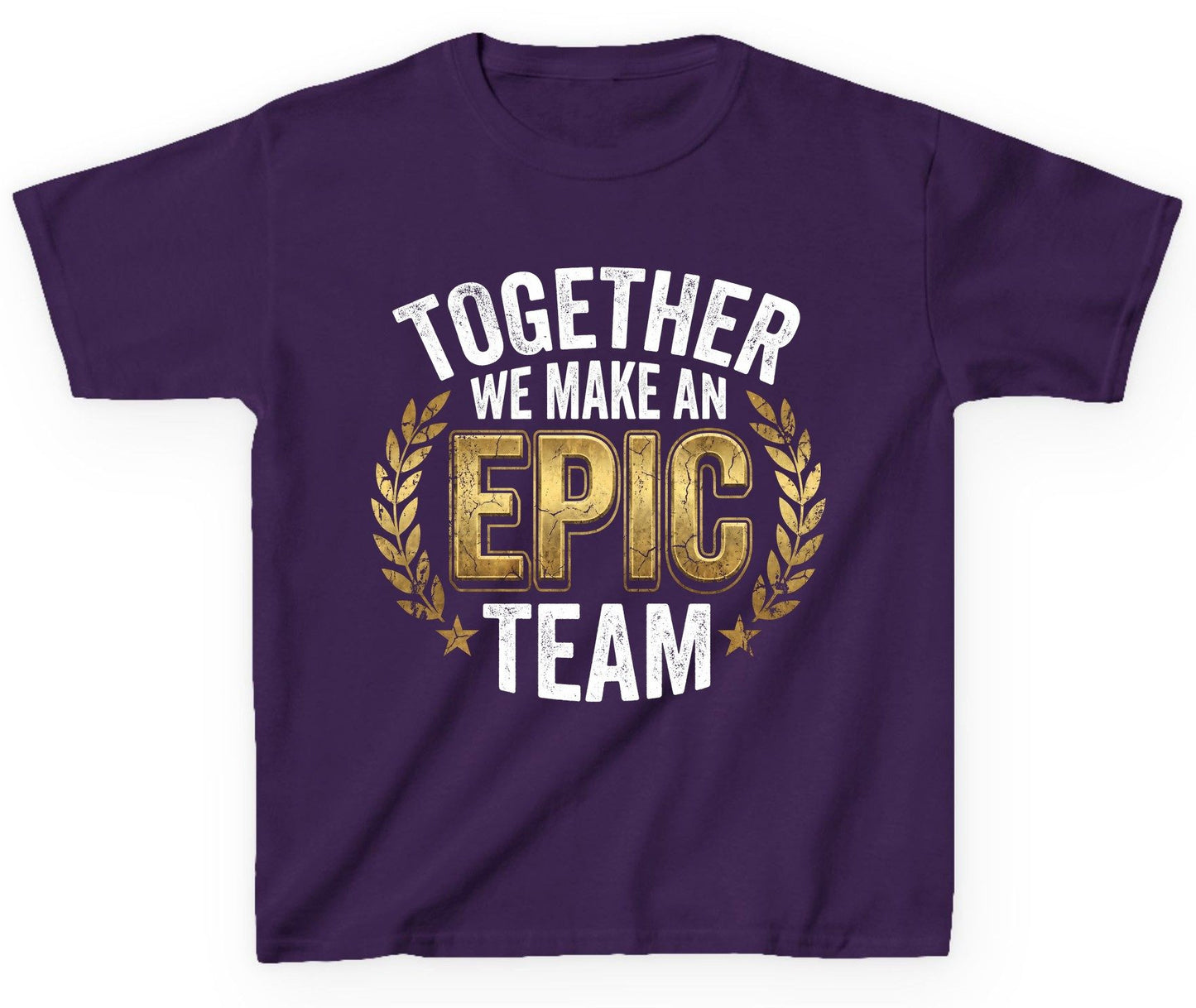 Together We Make an Epic Team teamwork Youth T-Shirt Purple product mockup