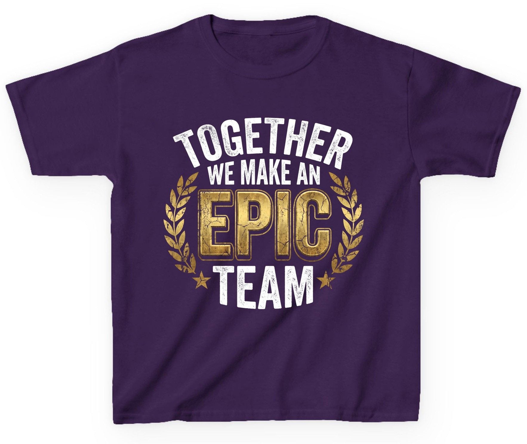 Together We Make an Epic Team teamwork Youth T-Shirt Purple product mockup