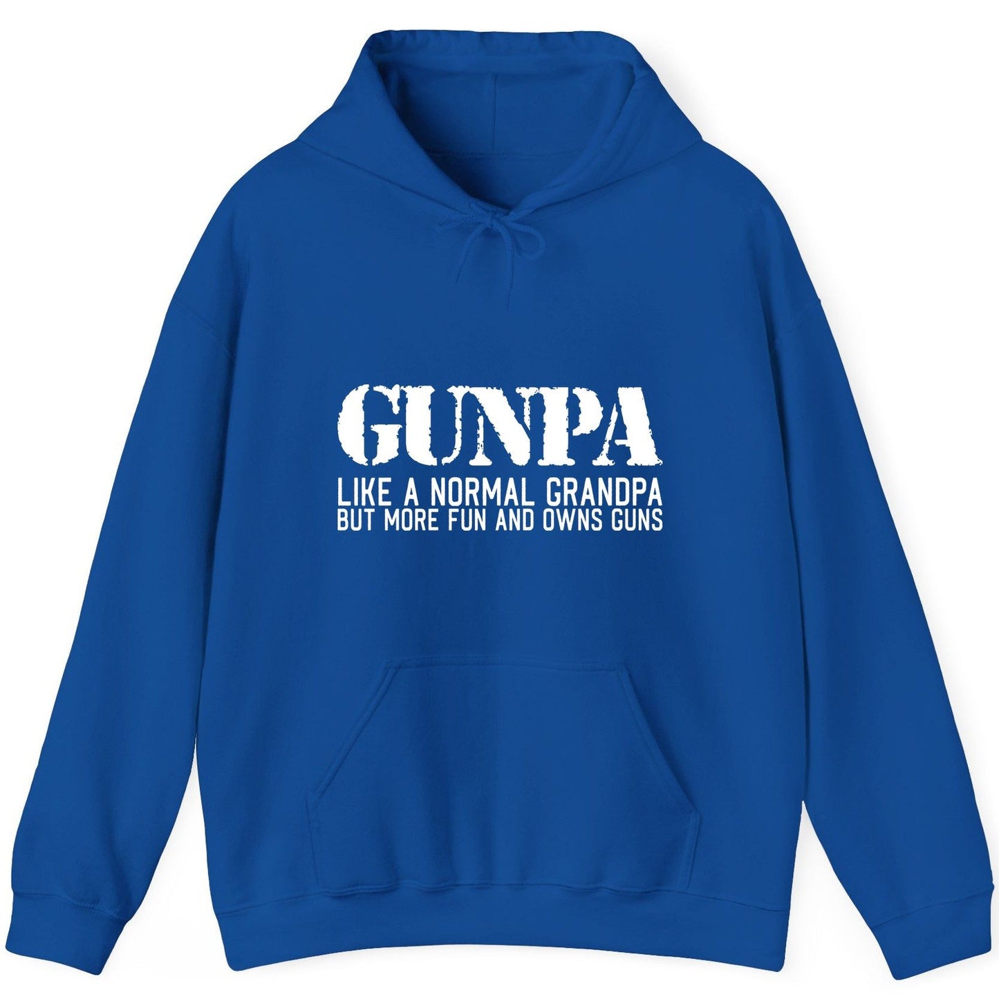 Gunpa Like a Normal Grandpa but More Fun and Owns Guns funny gun owner grandpa Hoodie Royal product mockup