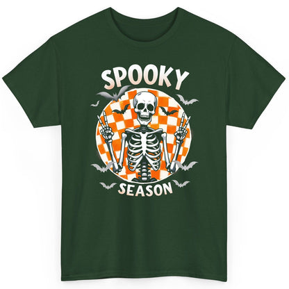 Spooky Season Halloween skeleton T-Shirt Forest Green product mockup