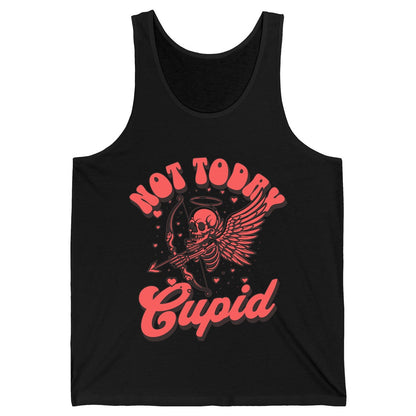 Not Today Cupid skeletal cupid Tank Top Black product mockup