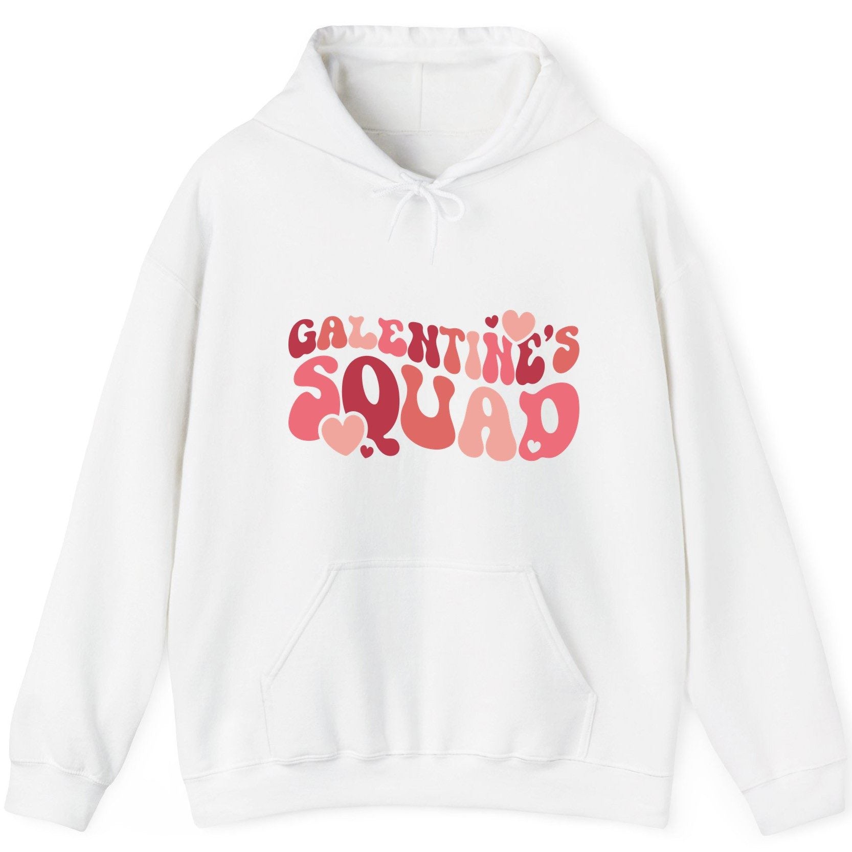 Galentine's Squad galentine's day Hoodie White product mockup