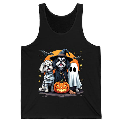 Halloween Dogs Costumes Halloween dogs Tank Top Black product mockup