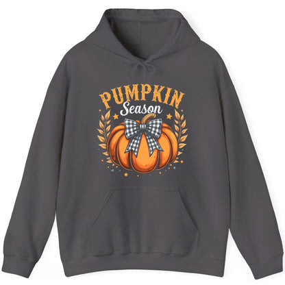 Pumpkin Season fall Hoodie Charcoal product mockup