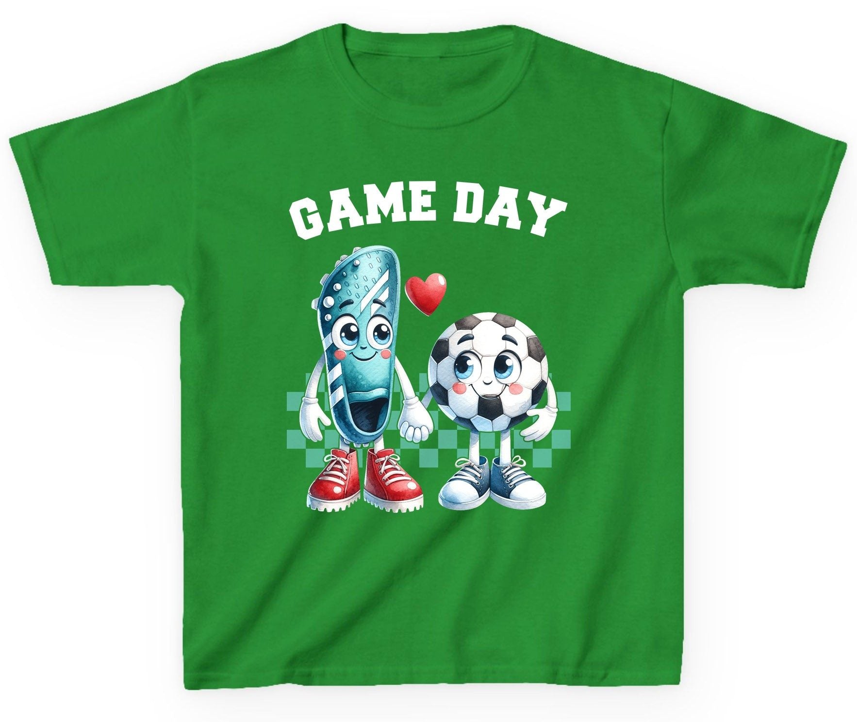 Game Day soccer Youth T-Shirt Irish Green product mockup