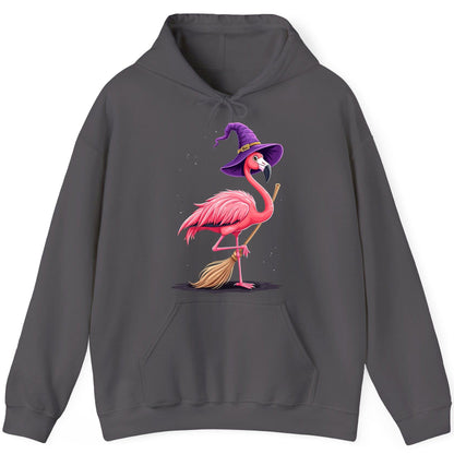 Witch Flamingo flamingo Hoodie Charcoal product mockup