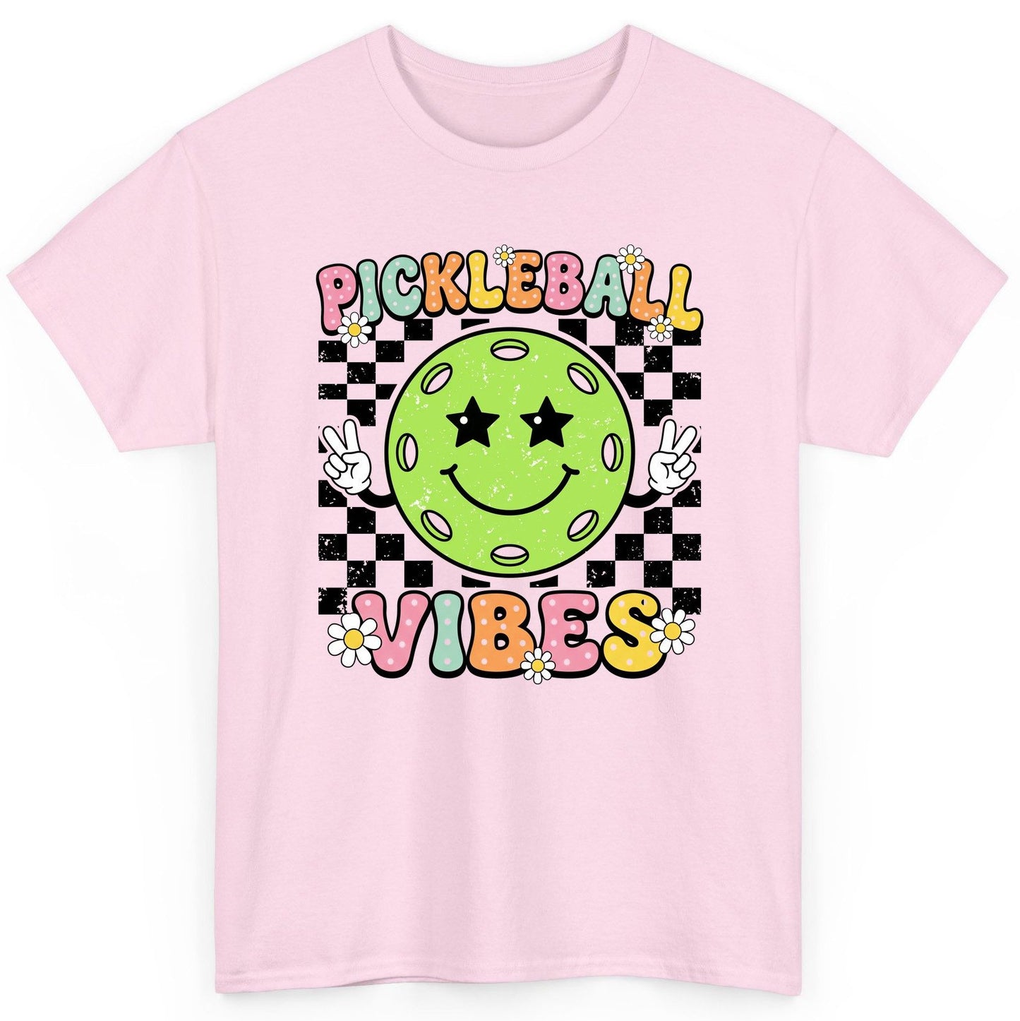 Pickleball Vibes pickleball T-Shirt Light Pink product mockup