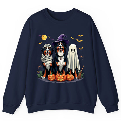 Halloween Bernese Mountain Dogs bernese mountain dog Sweatshirt Navy product mockup
