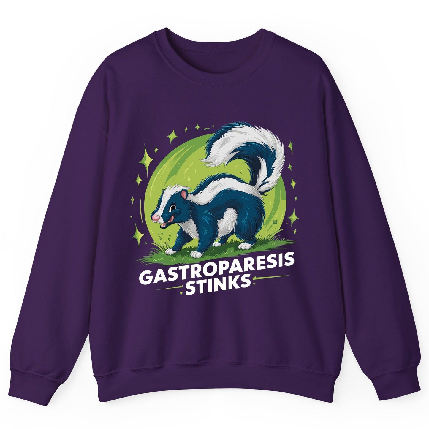 Gastroparesis Stinks gastroparesis awareness Sweatshirt Purple product mockup