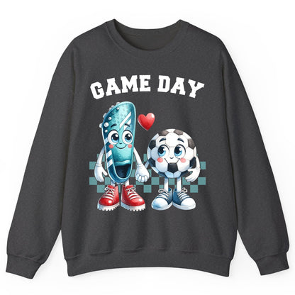 Game Day soccer Sweatshirt Dark Heather product mockup