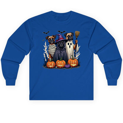 Halloween Dogs in Costume Halloween dogs Long Sleeve Tee Royal product mockup