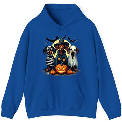Dachshund Halloween Costumes dachshunds Hoodie Royal product mockup