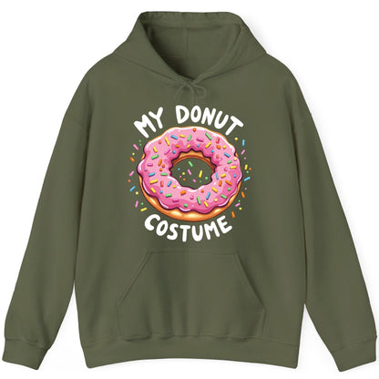 My Donut Costume donut Hoodie Military Green product mockup