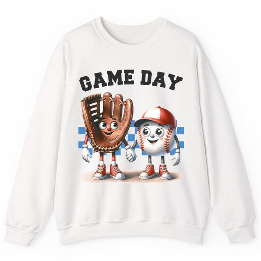 Game Day baseball Sweatshirt White product mockup