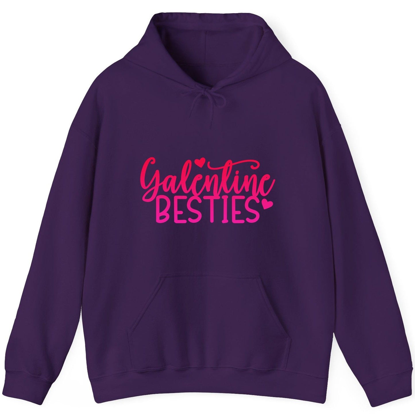 Galentine Besties galentine's day Hoodie Purple product mockup