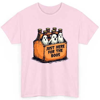 Just Here for the Boos Halloween T-Shirt Light Pink product mockup