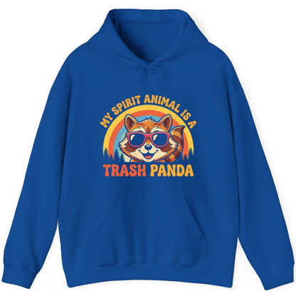 My Spirit Animal Is a Trash Panda raccoon Hoodie Royal product mockup