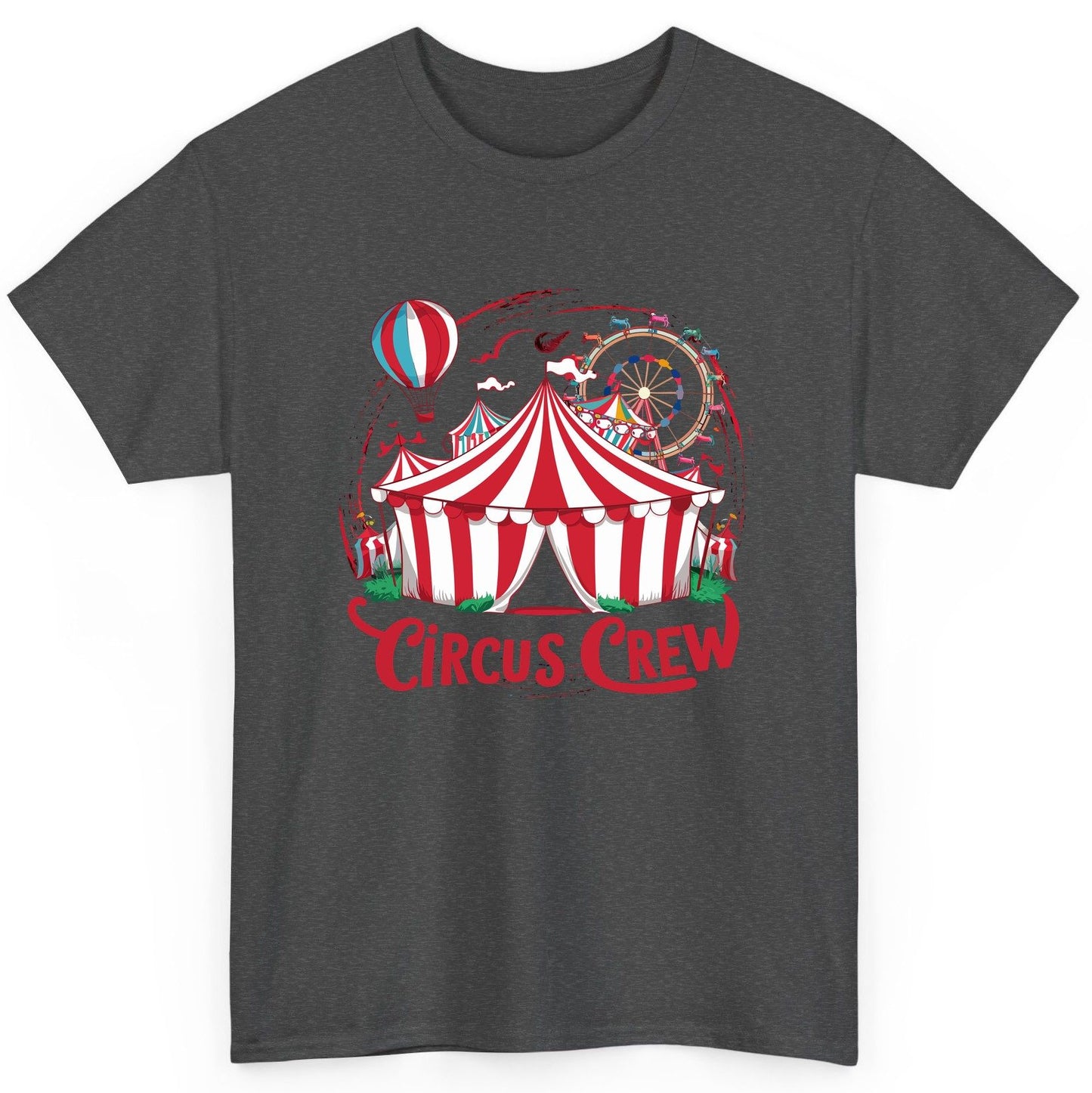 Circus Crew circus T-Shirt Dark Heather product mockup