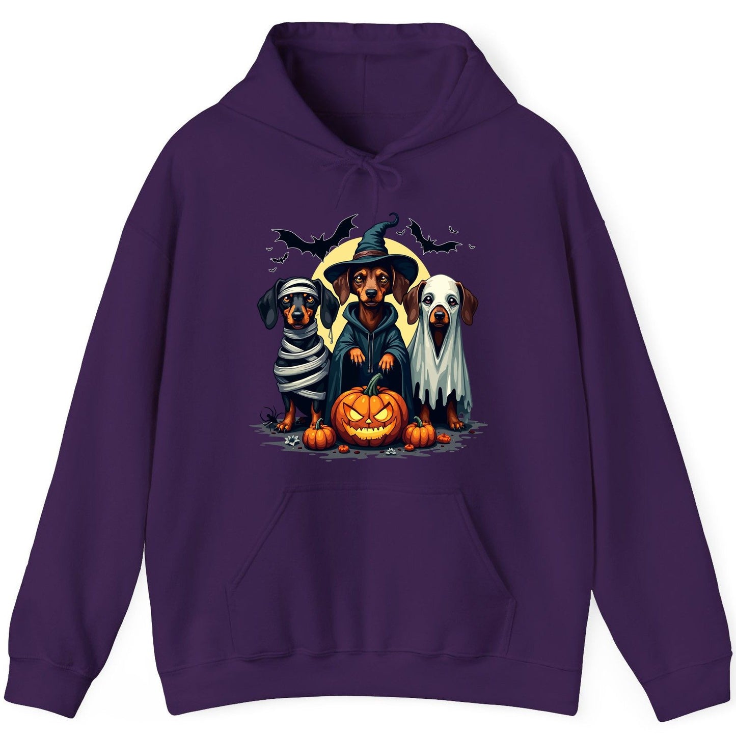 Dachshund Halloween Costumes dachshunds Hoodie Purple product mockup
