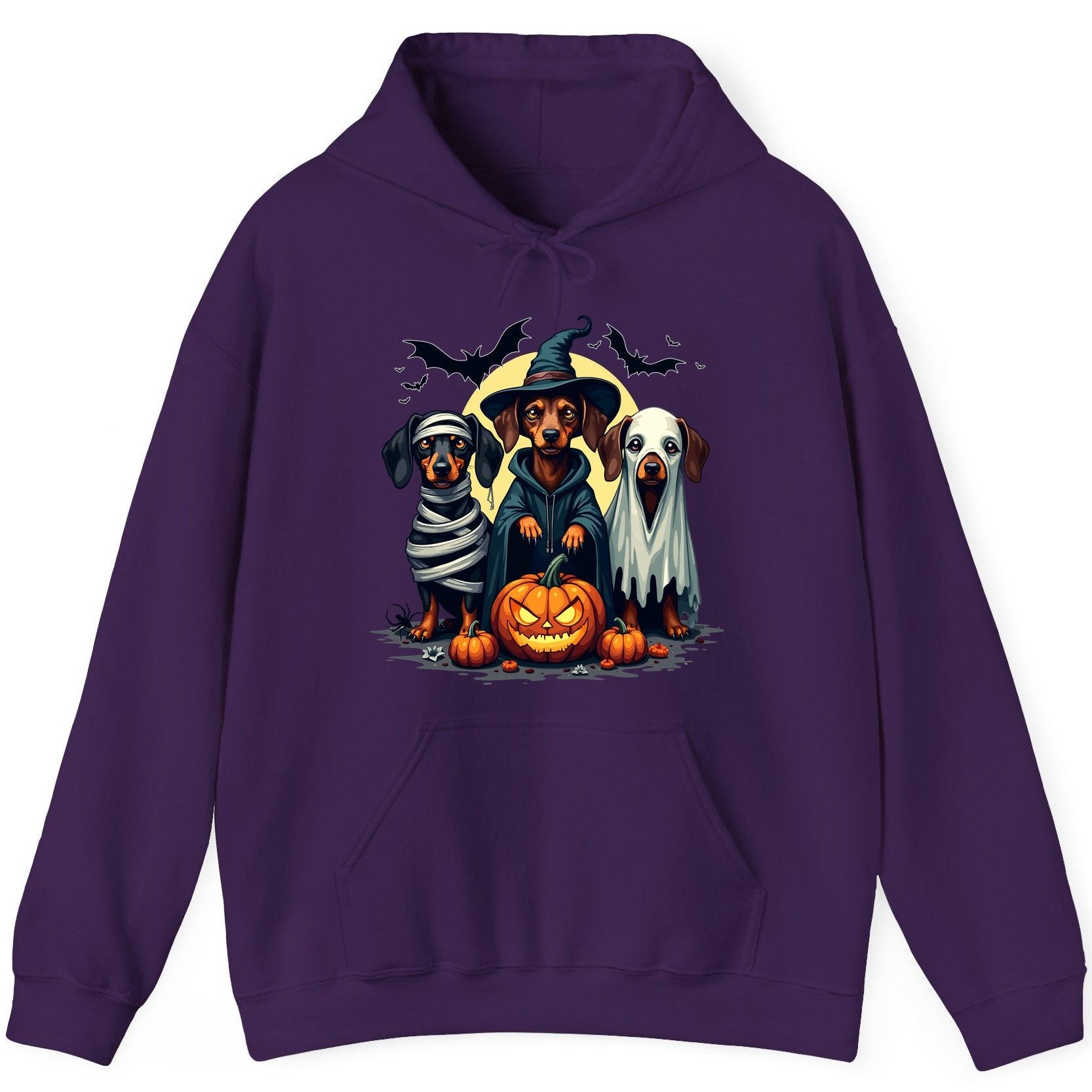 Dachshund Halloween Costumes dachshunds Hoodie Purple product mockup