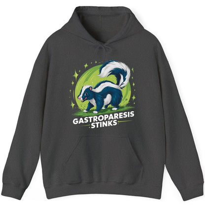 Gastroparesis Stinks gastroparesis awareness Hoodie Dark Heather product mockup
