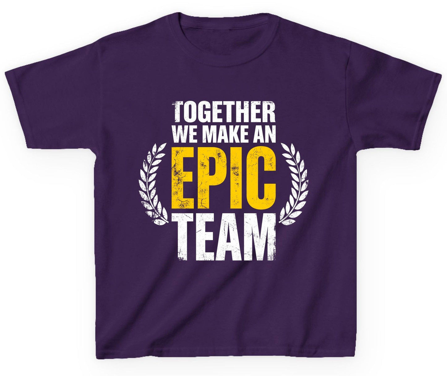 Together We Make an Epic Team teamwork Youth T-Shirt Purple product mockup