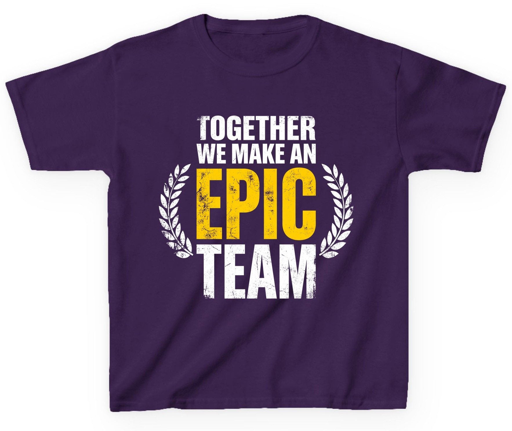 Together We Make an Epic Team teamwork Youth T-Shirt Purple product mockup