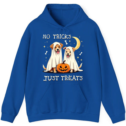 No Tricks Just Treats Halloween dogs Hoodie Royal product mockup