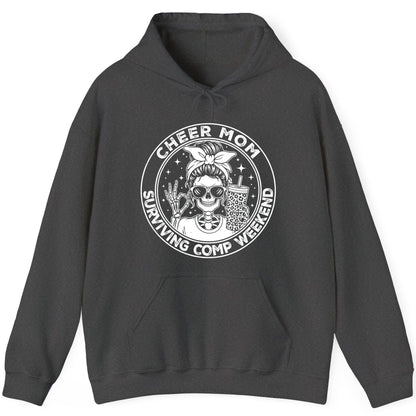 Cheer Mom Surviving Comp Weekend cheer mom Hoodie Dark Heather product mockup