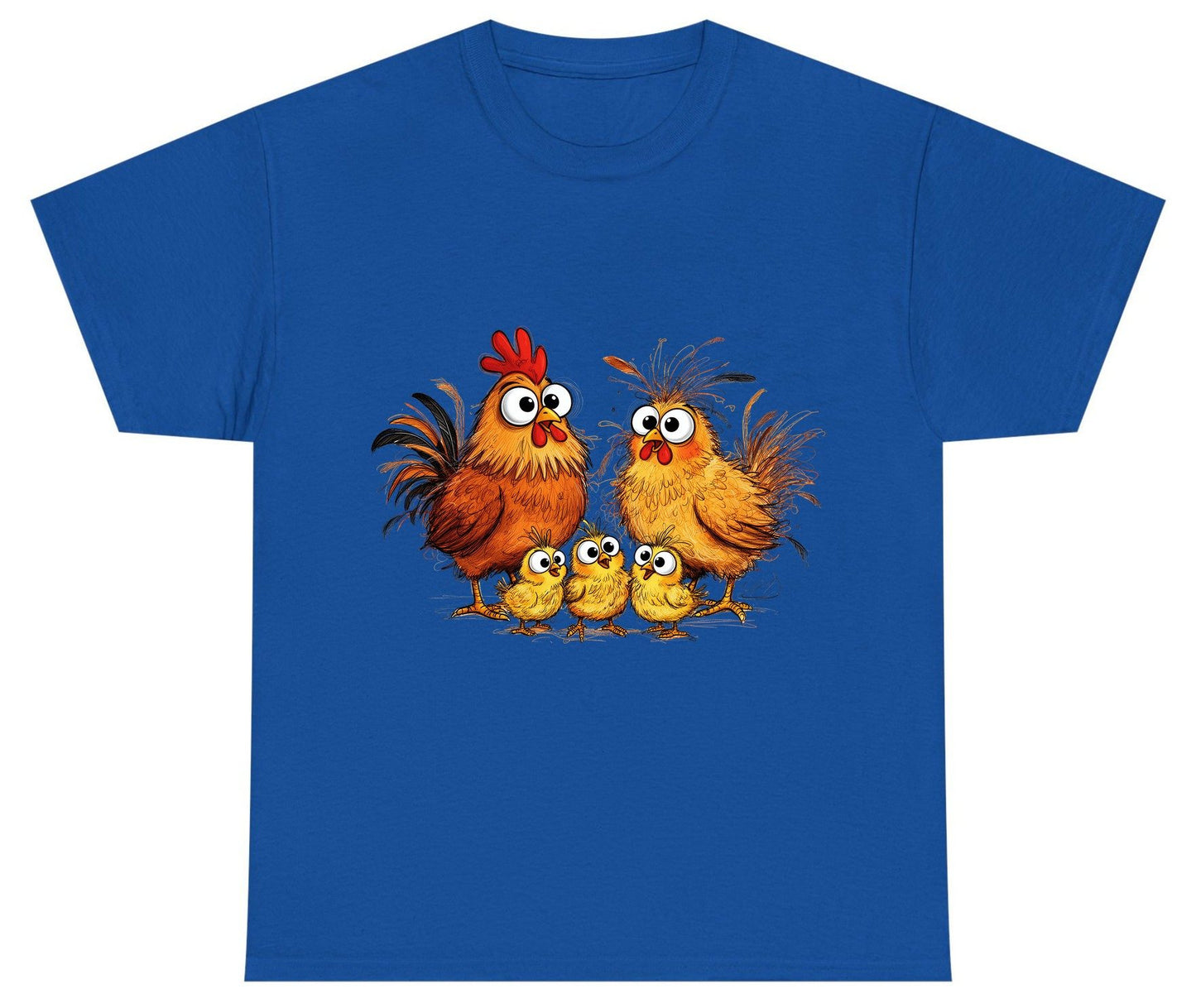 Funny Chicken Family chicken family Youth T-Shirt Royal product mockup