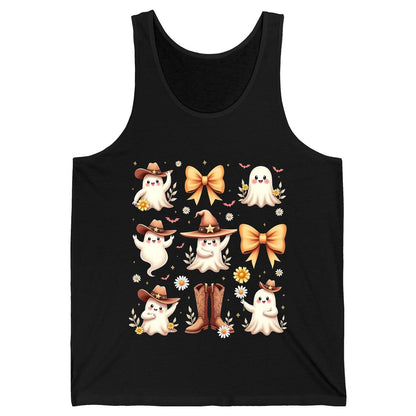 Boo Haw Cute Ghost cute ghost Tank Top Black product mockup