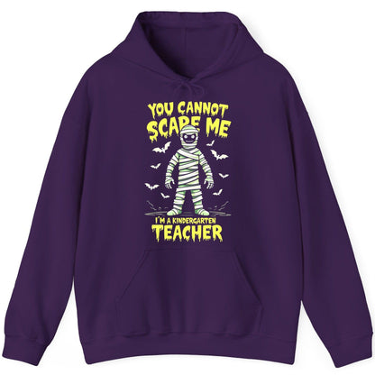 You Cannot Scare Me I'm a Kindergarten Teacher kindergarten teacher Hoodie Purple product mockup