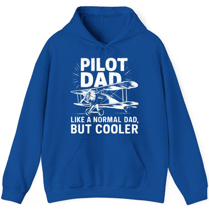 Pilot Dad, Like a Normal Dad, but Cooler pilot dad Hoodie Royal product mockup