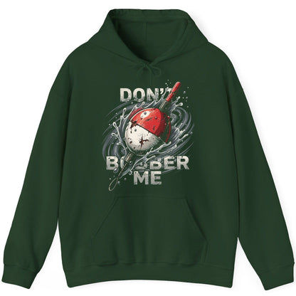 Don't Bobber Me fishing Hoodie Forest Green product mockup